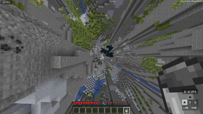 A Screenshot Of A Minecraft Game With The Numbers 73 Fps On The Top Left GIF