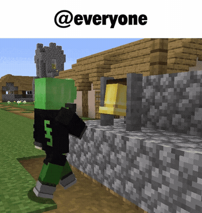 A Screenshot Of A Minecraft Game With The Words Everyone Above It GIF