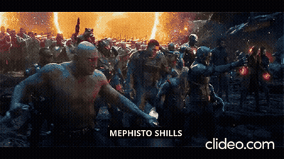 A Screenshot Of A Movie With The Words Mephisto Shill On The Bottom GIF