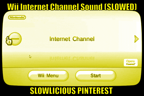 A Screenshot Of A Nintendo Game That Says Wii Internet Channel Sound GIF
