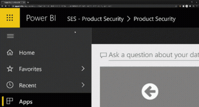 A Screenshot Of A Power Bi Website Shows A Question About Your Data GIF