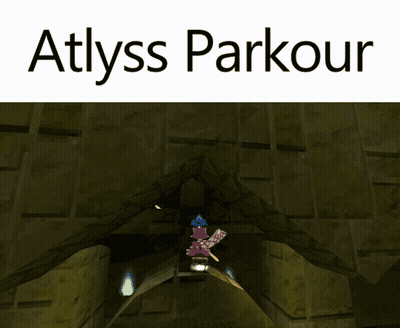 A Screenshot Of A Video Game Called Atlyss Parkour With A Tree In The Background GIF