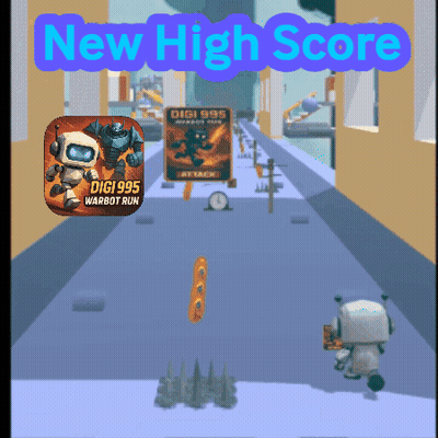 A Screenshot Of A Video Game Called Digi 995 Warbot Run GIF