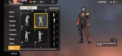 A Screenshot Of A Video Game Called Free Fire Shows A Man In A Mask GIF