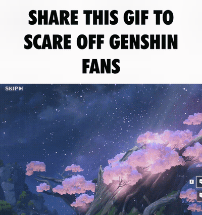 A Screenshot Of A Video Game Called Genshin Fans GIF