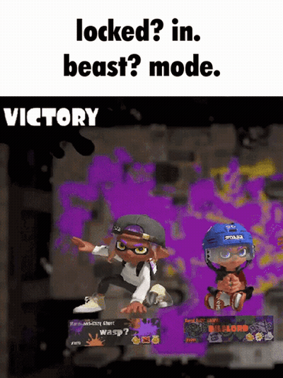 A Screenshot Of A Video Game Says Locked In Beast Mode Victory GIF