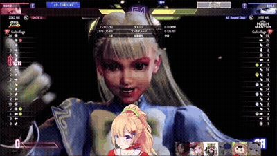 A Screenshot Of A Video Game Shows A Girl With Blonde Hair And A Bloody Face GIF