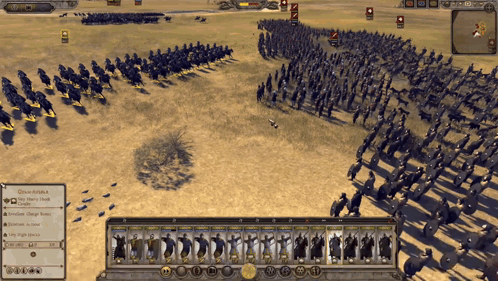 A Screenshot Of A Video Game Shows A Large Number Of Soldiers On The Field GIF