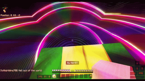 A Screenshot Of A Video Game Shows A Person Falling Out Of A World GIF