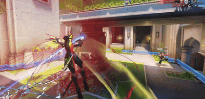 A Screenshot Of A Video Game Shows A Person With A Sword In Their Hand And A Scoreboard That Says Ambush GIF