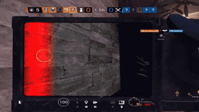 A Screenshot Of A Video Game Shows A Red Circle In The Middle GIF