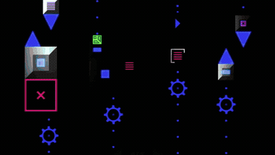 A Screenshot Of A Video Game Shows A Rocket Flying Through The Air GIF