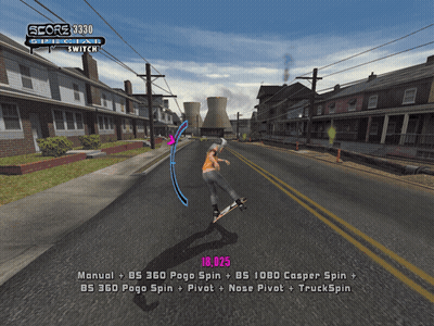 A Screenshot Of A Video Game Shows A Score Of 3330 GIF