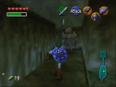 A Screenshot Of A Video Game That Says Attack On The Screen GIF