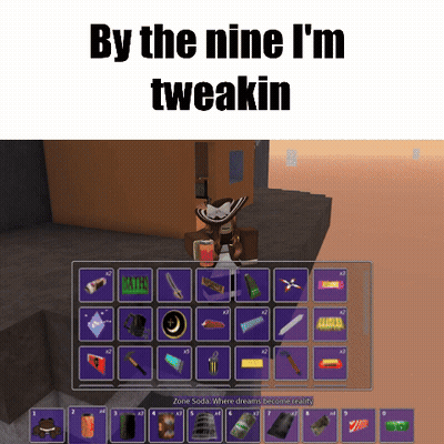 A Screenshot Of A Video Game That Says " By The Nine I 'M Tweakin " GIF