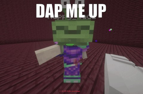 A Screenshot Of A Video Game That Says ' Dap Me Up ' On It GIF