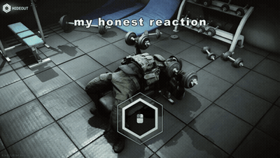 A Screenshot Of A Video Game That Says Hideout GIF