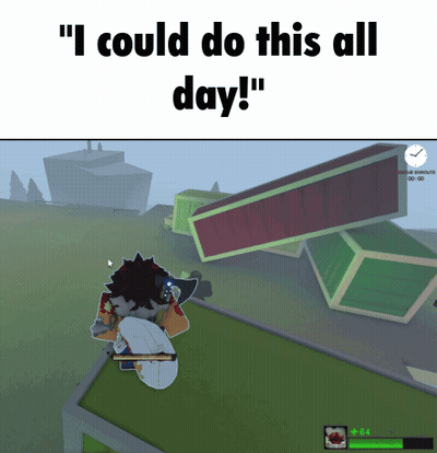 A Screenshot Of A Video Game That Says " I Could Do This All Day ! " GIF