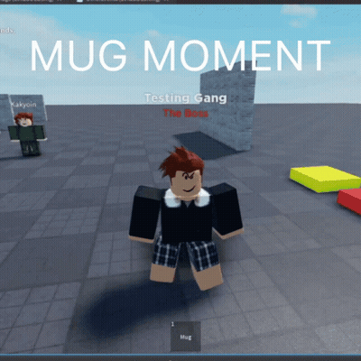A Screenshot Of A Video Game That Says Mug Moment On The Top GIF