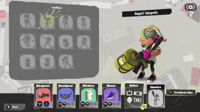 A Screenshot Of A Video Game That Says Reppin Inkopolis GIF