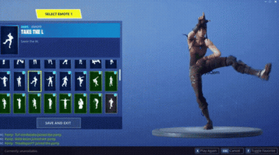 A Screenshot Of A Video Game That Says Take The L. GIF