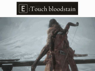 A Screenshot Of A Video Game That Says Touch Bloodstain On It GIF