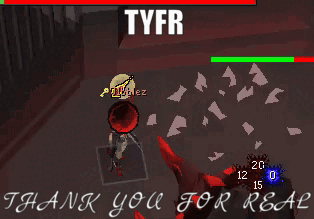 A Screenshot Of A Video Game That Says Tyfr On The Top GIF