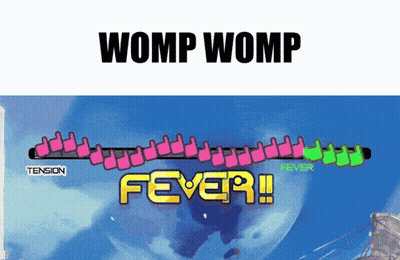 A Screenshot Of A Video Game That Says Womp Womp Fever !! GIF