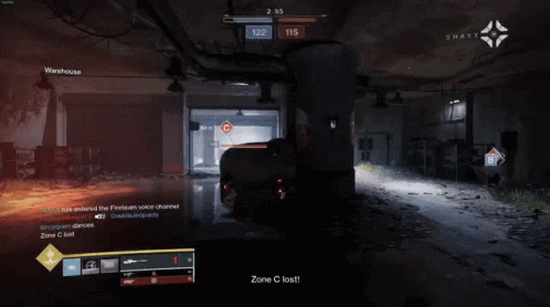 A Screenshot Of A Video Game That Says Zone C Lost On The Bottom GIF
