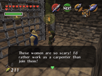 A Screenshot Of A Video Game Where A Man Says " These Women Are So Scary " GIF