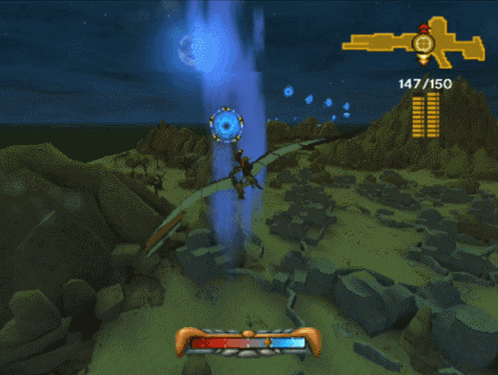 A Screenshot Of A Video Game With 147/150 On The Bottom GIF