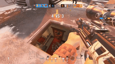 A Screenshot Of A Video Game With 4 Vs 3 GIF