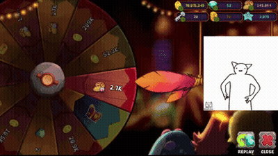 A Screenshot Of A Video Game With A Cat On The Bottom Left GIF