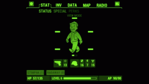 A Screenshot Of A Video Game With A Character Named Vault Boy GIF
