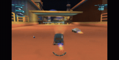 A Screenshot Of A Video Game With A Few Cars On It GIF