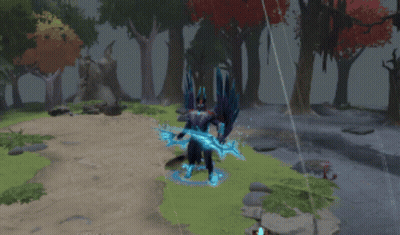 A Screenshot Of A Video Game With A Monster In The Middle GIF