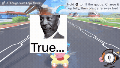 A Screenshot Of A Video Game With A Picture Of A Man And The Words True GIF