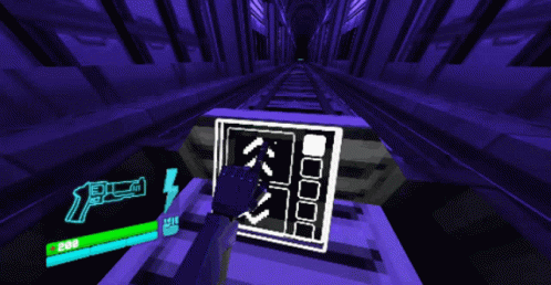 A Screenshot Of A Video Game With A Purple Background And A Green Bar That Says 200 GIF