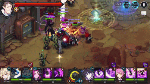 A Screenshot Of A Video Game With A Time Of 1:22 On The Screen GIF