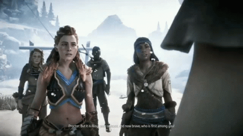 A Screenshot Of A Video Game With A Woman Saying Proctor But It Is Alio GIF