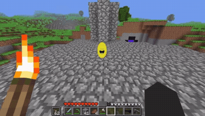 A Screenshot Of A Video Game With A Yellow Smiley Face In The Middle GIF