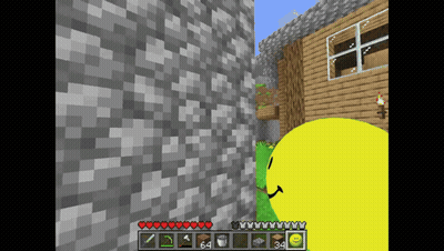 A Screenshot Of A Video Game With A Yellow Smiley Face On The Screen GIF