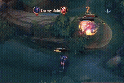 A Screenshot Of A Video Game With Ally Slain At The Top Of The Screen GIF