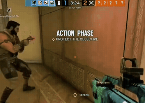 A Screenshot Of A Video Game With The Action Phase Displayed GIF