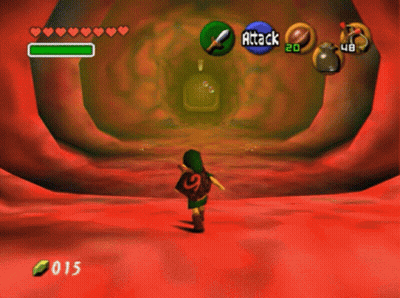 A Screenshot Of A Video Game With The Attack Button At The Top Left GIF