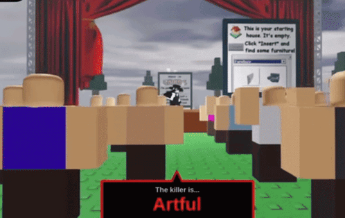 A Screenshot Of A Video Game With The Killer Is Artful GIF