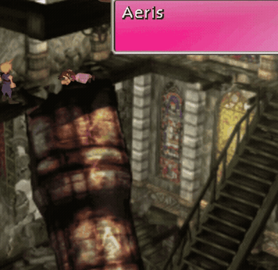 A Screenshot Of A Video Game With The Name Aeris GIF