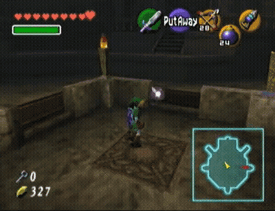 A Screenshot Of A Video Game With The Number 327 At The Bottom Of The Screen GIF