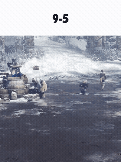 A Screenshot Of A Video Game With The Number 9-5 On The Top GIF