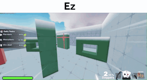 A Screenshot Of A Video Game With The Word Ez On The Top GIF